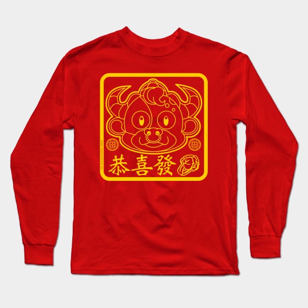 CNY: KUNG HEI FAT "CHOY" OX YEAR Long Sleeve T-Shirt by cholesterolmind